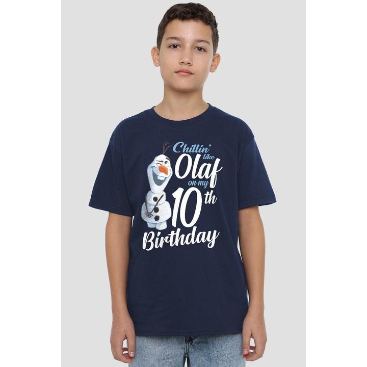 Immagine prodotto Disney Frozen Chillin Like Olaf Maglietta 10° Compleanno Bambini (128)