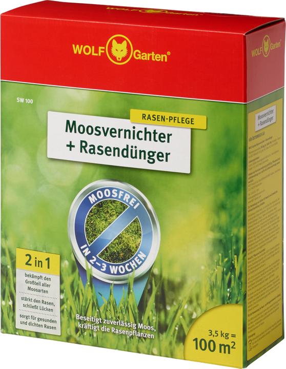 Wolf-Garten Moosvernichter + Rasendünger SW 100 | 3.5 kg (3.50 kg)