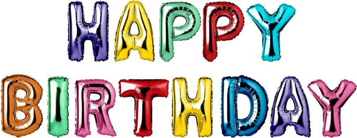 Produktbild Folat Folienballons Happy Birthday 'Bunt 36cm - (13 x)
