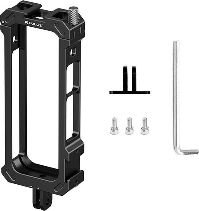 Actual product image Puller Metal protective cage PULUZ with tripod adapter for Insta360 X4 (X4)
