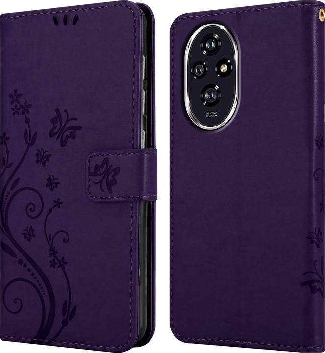 Produktbild Cadorabo Hülle für Honor 200 mit Blumen Muster (Honor 200 Pro)