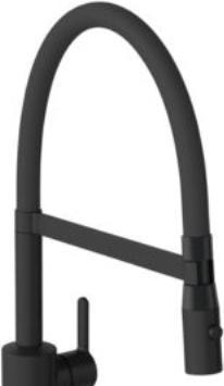 Actual product image Damixa Køk.arm Silhouet Pro Utud sort udtr kold