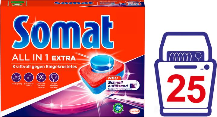 Produktbild Somat All in 1 Extra (Tabs, 25 Waschgänge)