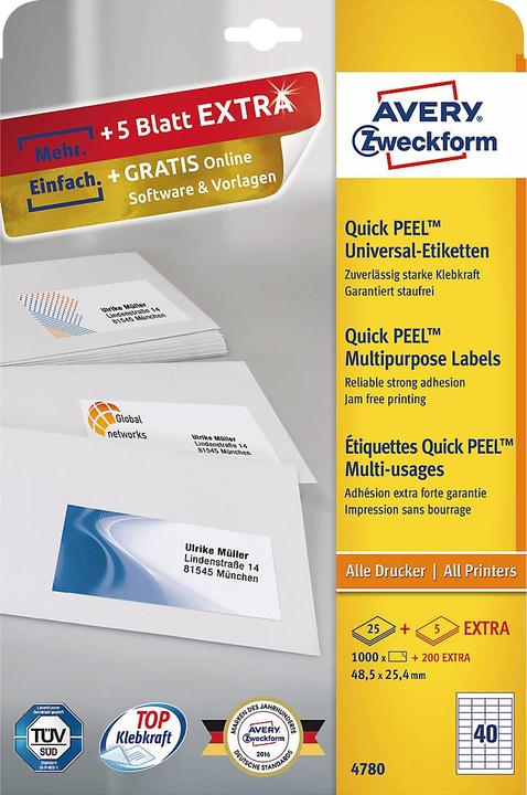 Produktbild Avery Universal-Etiketten