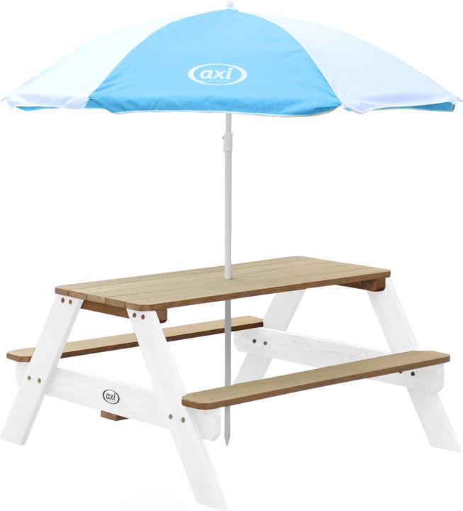 Produktbild Axi Sonnenschirm Ø125 cm - Blau/weiss (1.25 m)