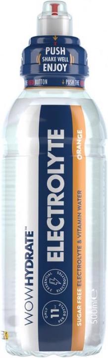 Actual product image Wow Hydrate Electrolyte Water (12 x 500ml) (Orange, 12 x)
