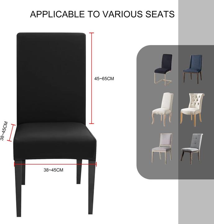 Image du produit Intirilife 6x Housse de chaise élastique