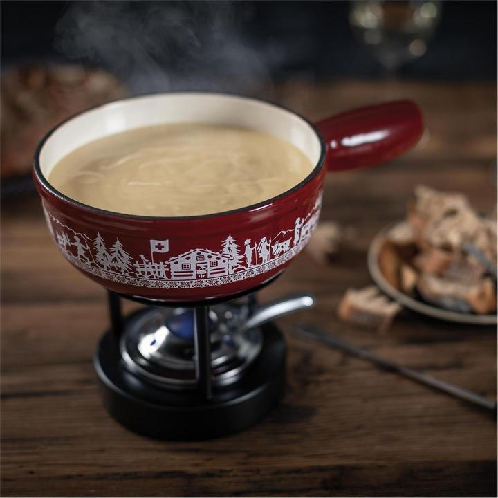 Productafbeelding Kuhn Rikon Käsefondue Set Induktion Gusseisen Alpweide Mini · Ø 17 cm (Kaasfondue)