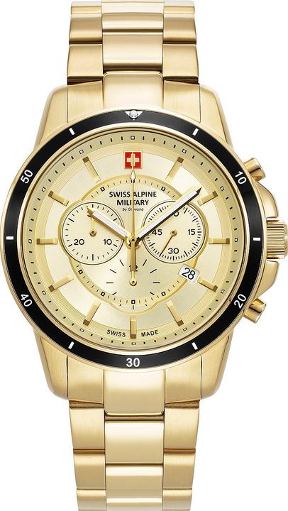 Produktbild Swiss Alpine Military 7089.9111 Chronograph Herrenuhr 44mm 10ATM (Chronograph, 44 mm)