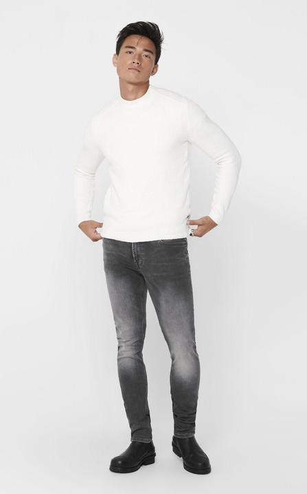 Produktbild Only & Sons ONSLoom Slim Zip Sweat Grey Slim Fit Jeans (W28/L32)