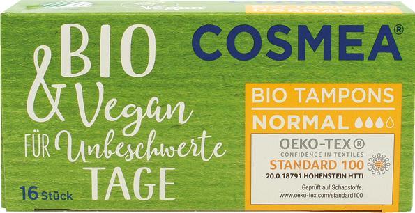 Produktbild Cosmea Tampons Normal 16er Bio & Vegan (16 x, Normal)
