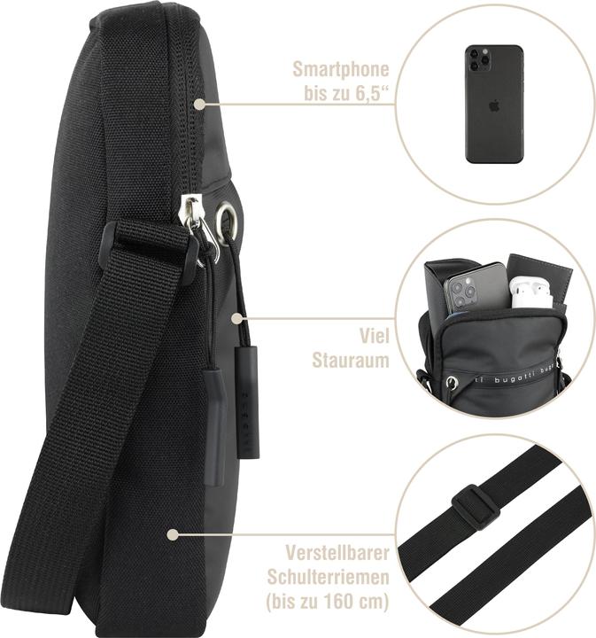 Immagine prodotto Bugatti Blanc DeLight, petit sac à bandoulière, noir