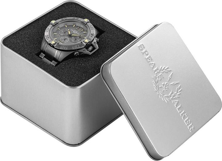 Image du produit Spears & Walker Montre à quartz Varus II Acier inoxydable Anthracite - 34108 (Chronographe, 49 mm)
