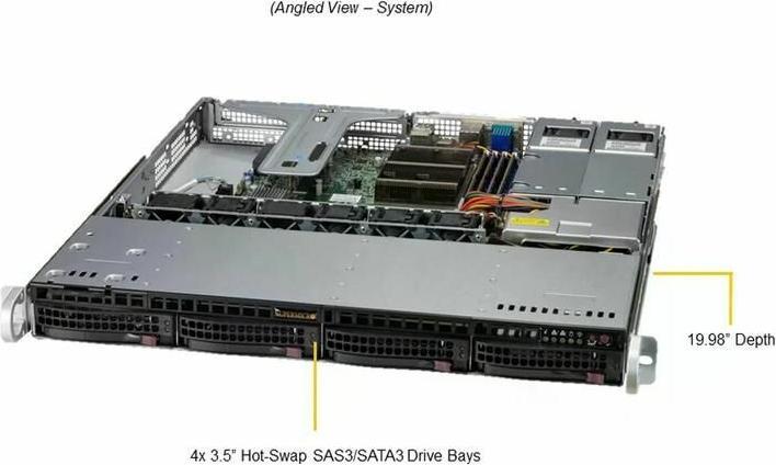 Immagine prodotto Supermicro 1u Nuda A Presa Singola H5 4dimm