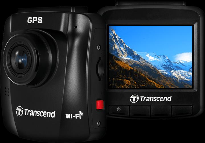 Actual product image Transcend DrivePro 250 incl. 32GB microSDHC TLC (Wi-Fi, Built-in display, Bluetooth, Rechargeable battery, GPS receiver, Full HD)