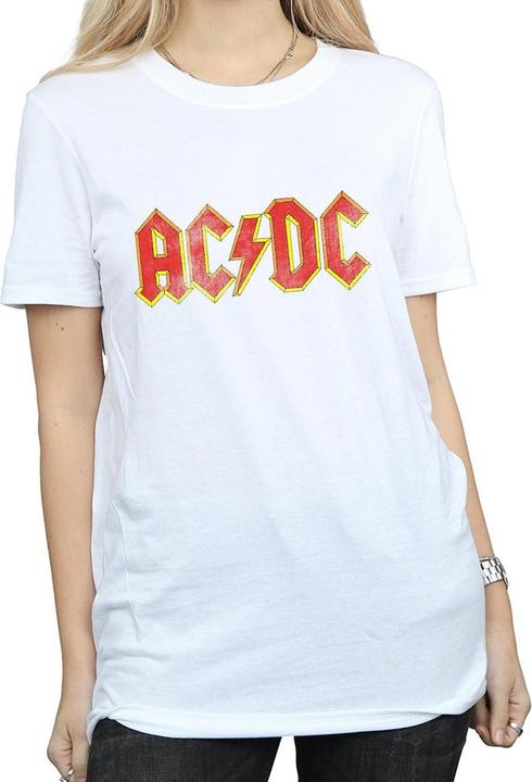 Immagine prodotto AC/DC Maglietta Boyfriend in cotone con logo invecchiato (XL)