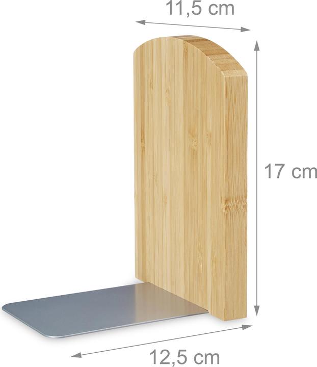 Produktbild Relaxdays Buchstütze 2teilig (11.5 x 12.5 x 17 cm)