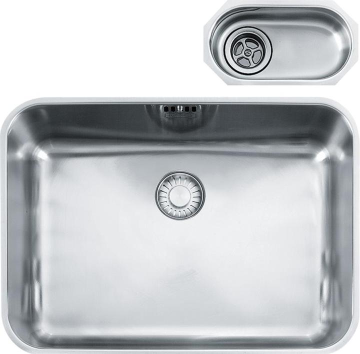 Image du produit Franke Evier en acier inoxydable Largo LAX 110-50/35 + 110-10 (Evier sous plan, 60 cm)