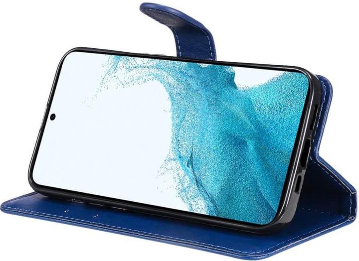 Produktbild Cover-Discount Galaxy A54 - Leder Etui Hülle blau (Samsung Galaxy A54 5G)