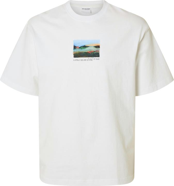 Selected Homme Print T-Shirt mit Rundhalsausschnitt (XL)