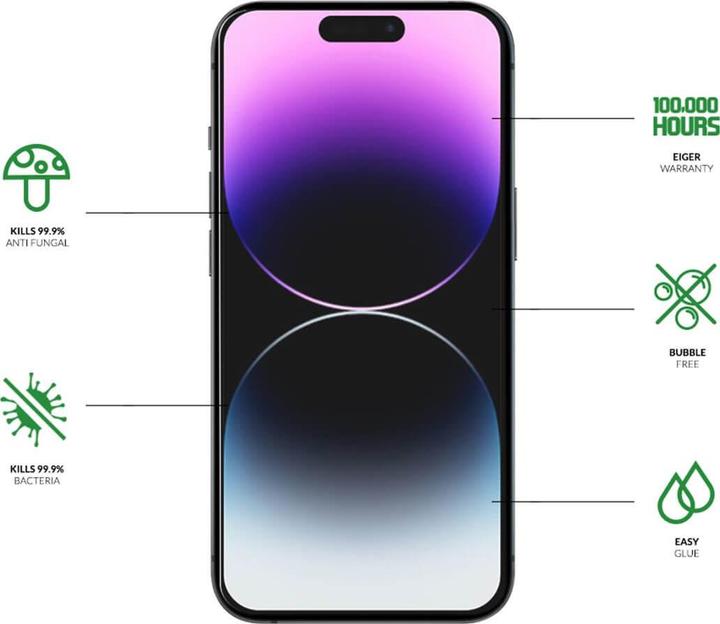 Image du produit Eiger Mountain Glass+ (1 pièce(s), Apple iPhone 14 Pro)