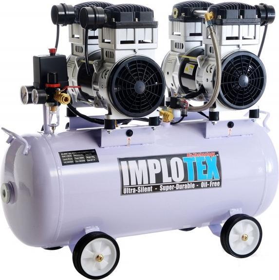 Produktbild Implotex - Flüsterkompressor Leisekompressor 65dB, 3000W, 4PS Silent, 560L/min, ölfrei,Kompressor (8 Bar, 65 l)