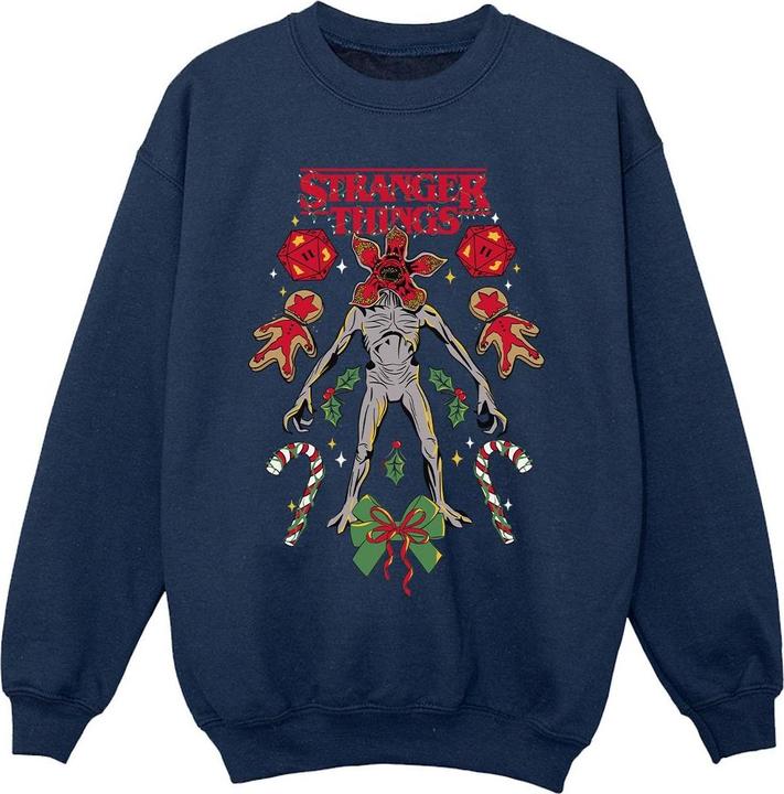 Netflix Stranger Things Christmas Demogorgon Sweatshirt Mädchen