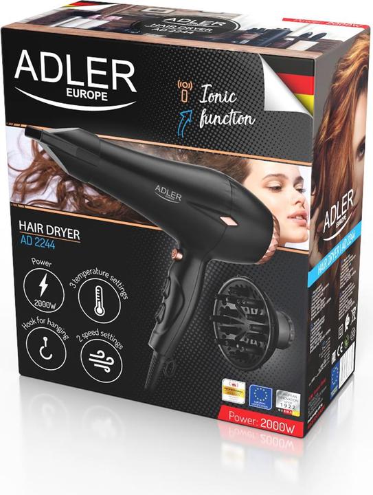 Immagine prodotto Adler AD 2244 Asciugacapelli, bronzo