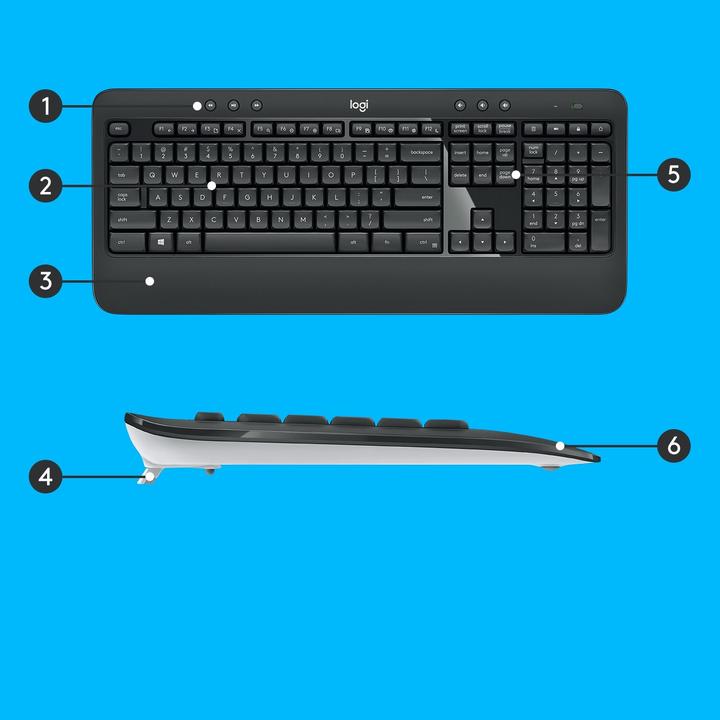 Actual product image Logitech MK540 Advanced (NL, Wireless)