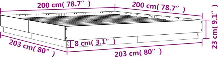 Produktbild VidaXL Bettgestell (200 x 200 cm)
