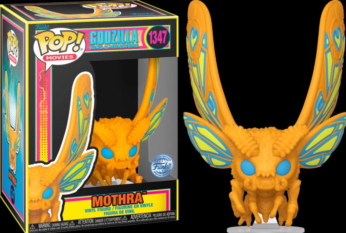 Actual product image Funko POP! Godzilla King of the Monsters Lumière Noire Mothra Exclusive