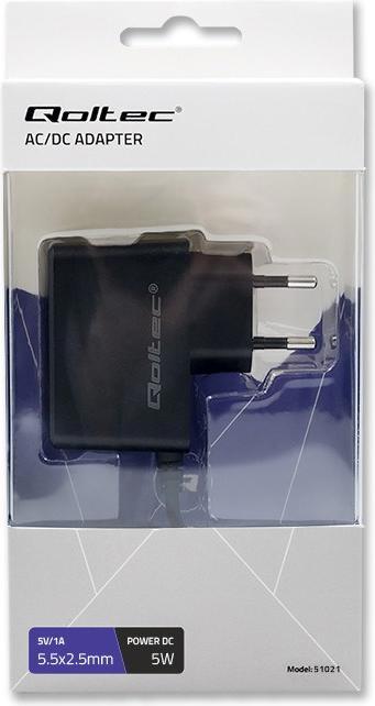 Actual product image Qoltec 51021 Plugin power supply 5W 5V (5 W)