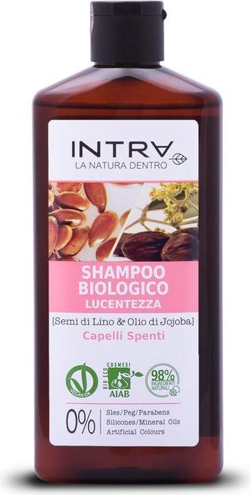 Actual product image Intra Linseed & Jojoba Oil Organic Shampoo 250ml (250 ml, Liquid shampoo)