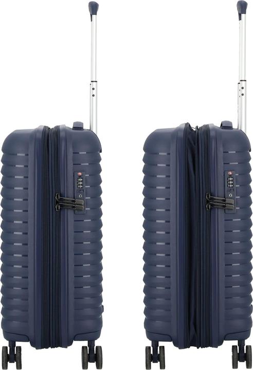 Immagine prodotto D&N Travel Line 4500 Carrello cabina a 4 ruote S 55 cm con ripiegamento elastico (38 l, Bagaglio a mano (fino a 50 litri))