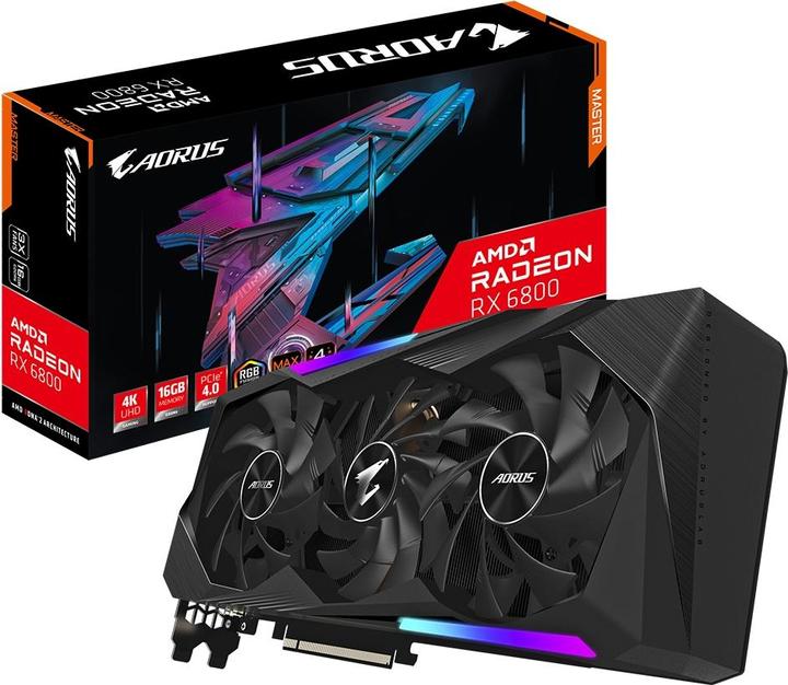 Actual product image Gigabyte Aorus Radeon RX 6800 Master 16G (16 GB)