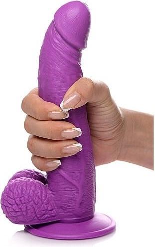 Image du produit Pop Peckers Poppin Dildo 19 cm - Purple