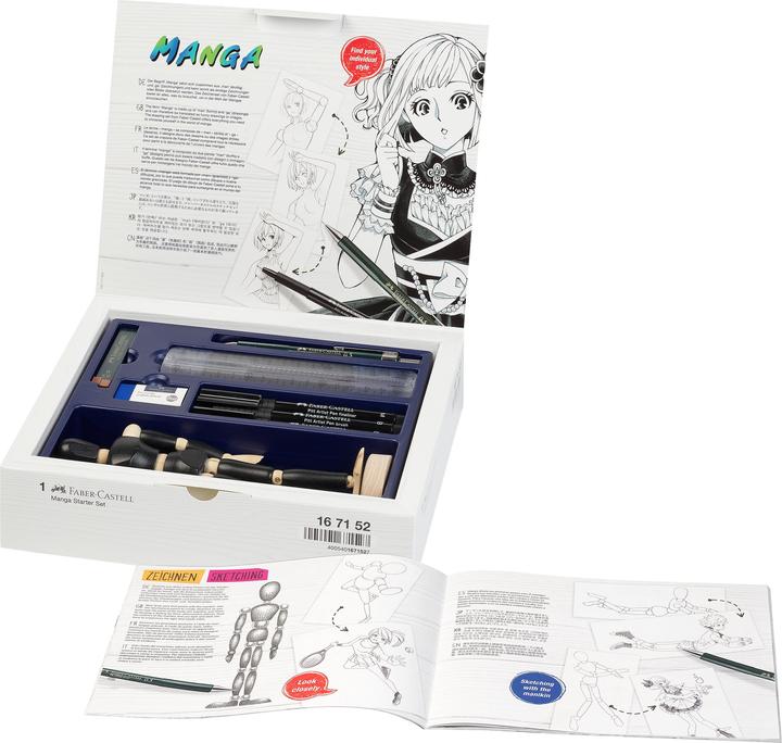 Immagine prodotto Faber-Castell Starter Set Manga (Nero, 19 x)