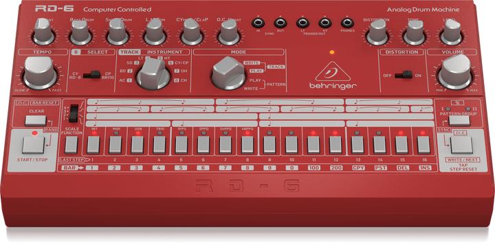 Produktbild Behringer RD-6 -analoginen rumpukone, punainen