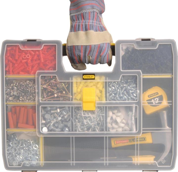 Actual product image Stanley Toolbox L with removable dividers