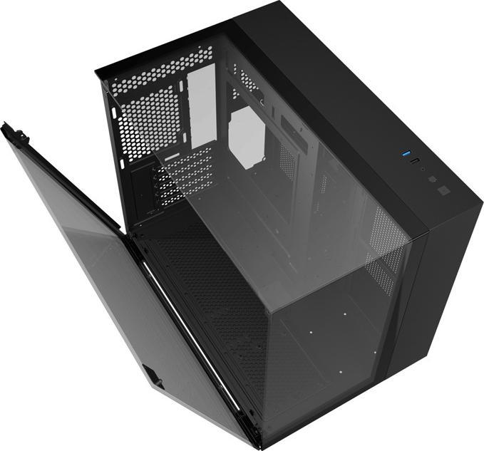 Actual product image Darkflash Tech Darkflash TH285M computer case (black) (ITX)