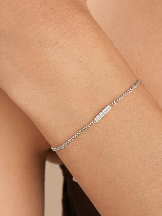 Actual product image Ania Haie Bracelet Glam Bar B037-02H Ladies (16.50 cm, 925 silver)