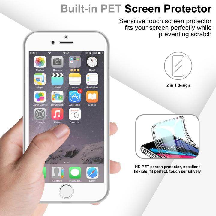 Actual product image Cadorabo TPU 360 Degree Case Cover (Apple iPhone 6 Plus)