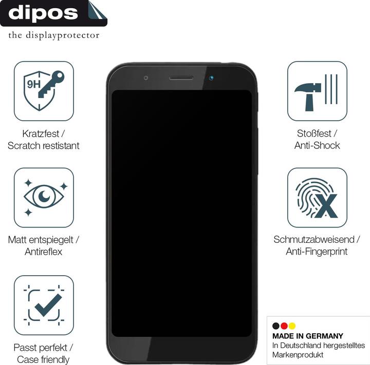 Actual product image Dipos Anti-Shock Screen Protector Matte (1 Piece, Shift SHIFT5me)
