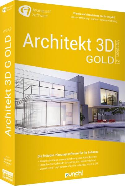 Produktbild Avanquest Architekt 3D 21 Gold (Code in a Box)