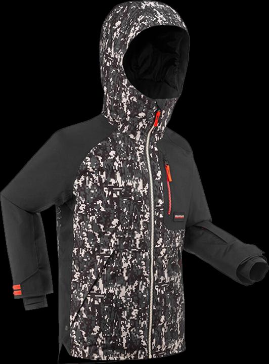 Produktbild Wedze Snowboardjacke Kinder - SNB 500 Camouflage schwarz (128)