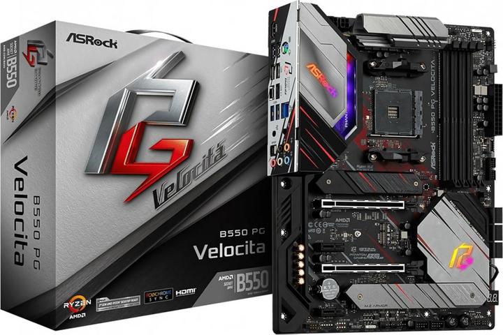 Image du produit AsRock B550 PG Velocita (AM4, AMD B550, ATX)