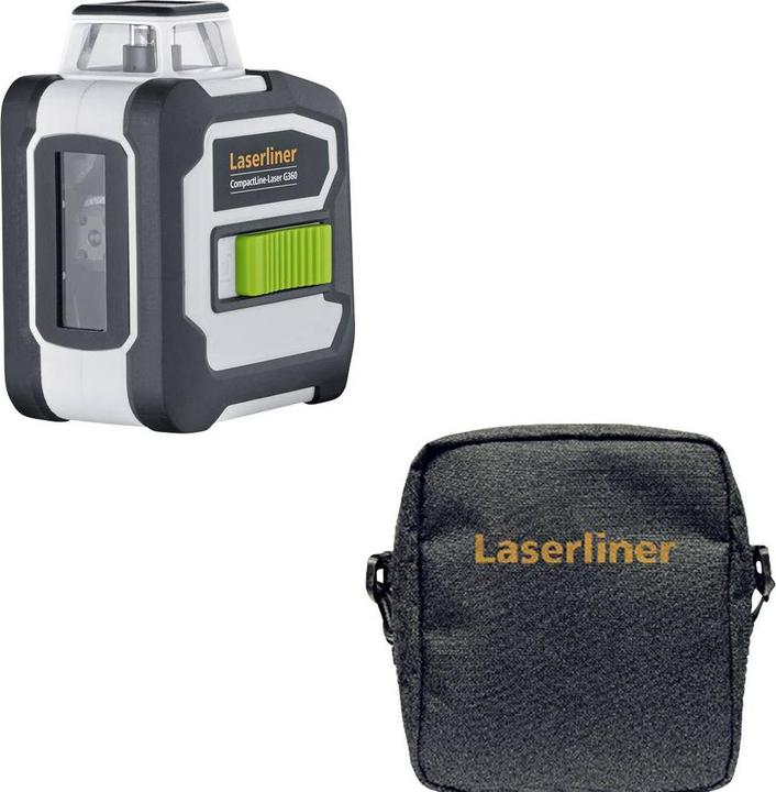 Image du produit Laserliner CompactLine-Laser G360 Laser lignes croisées avec sac Portée (max.