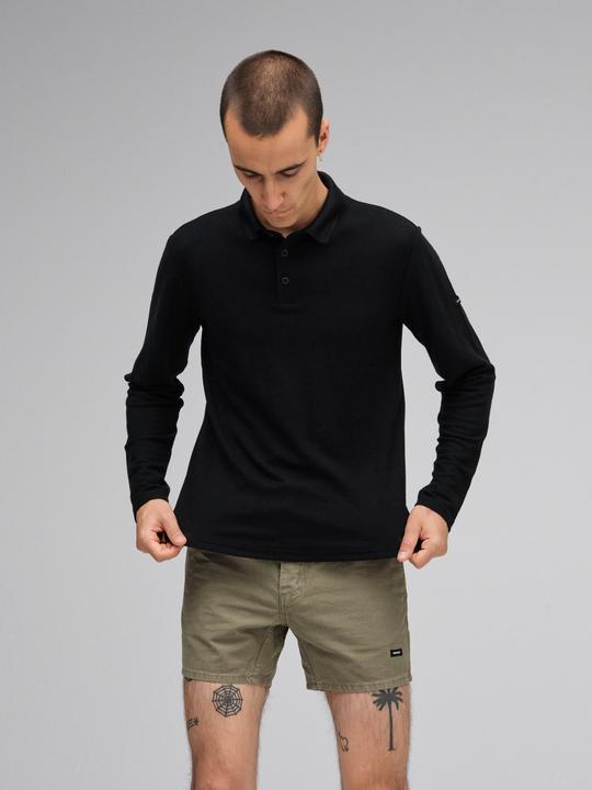 Actual product image Mover Plastic Free Sportswear Long Sleeve Merino Polo (L)