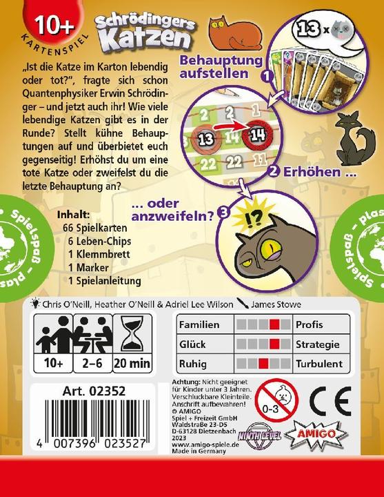 Produktbild Amigo Schrödingers Katzen (Deutsch)