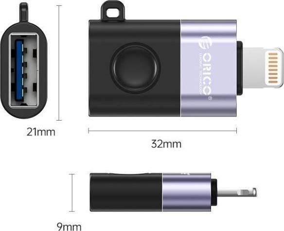 Produktbild Orico Lightning to USB-A Adapter (Lightning, USB-A)